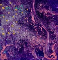 Lightning Bugs on Lilac Tree