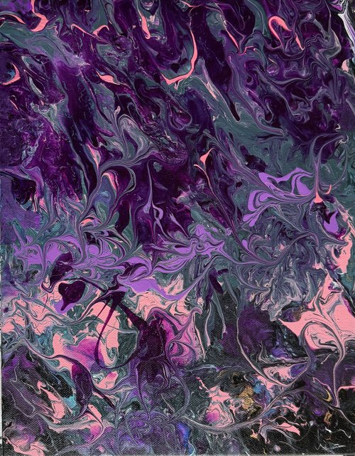 Cosmic Koi Ascending From A Sea Of Gems